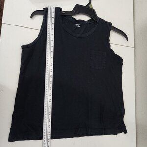 Madewell Tank Top Womens Size M Sleeveless Crop Black